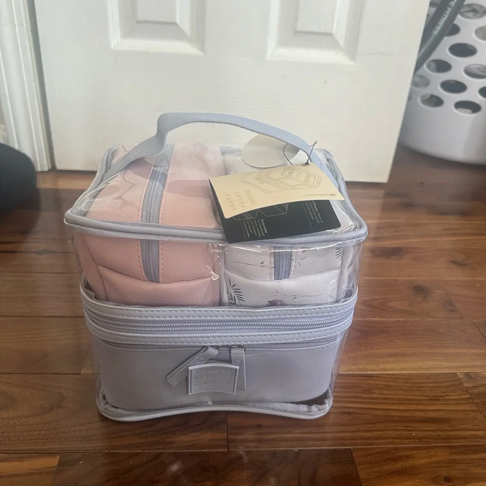 4 piece makeup bag set